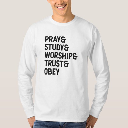 クリスチャン語カラフルタイポグラフィ引用文 Tシャツ (正面)