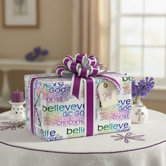 クリスチャン語雲 ラッピングペーパー