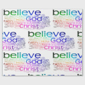 クリスチャン語雲 ラッピングペーパー (フラット)