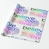 クリスチャン語雲 ラッピングペーパー (アンロールド)