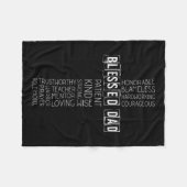 クリスチャン賛美パパクロス神父の日 フリースブランケット (正面(横))