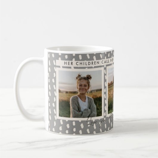 クリスチャン賛美マム写真丁合名記念 コーヒーマグカップ (左)