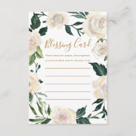 クリスチャン賛美母パーティーフローラ祈りの言葉 エンクロージャーカード