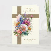 クリスチャン追悼の葬儀ありがとう サンキューカード (正面)