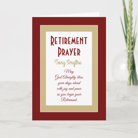 クリスチャン退職祈りの言葉カード シーズンカード (正面)