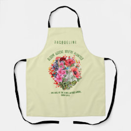 クリスチャン開花あなたは植えられたフローラ エプロン