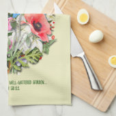 クリスチャン開花あなたは植えられたフローラ キッチンタオル (四つ折り)