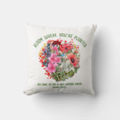 クリスチャン開花あなたは植えられたフローラ クッション (正面)