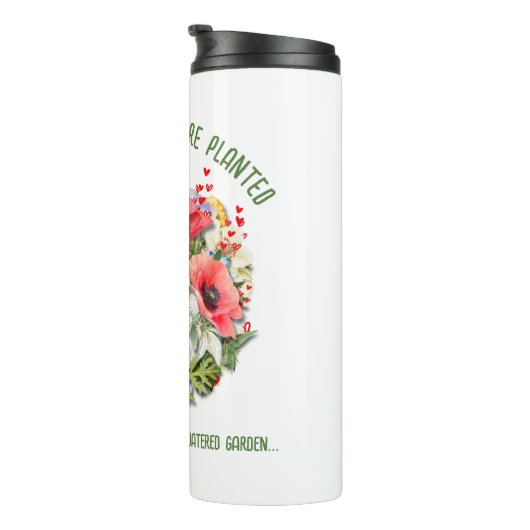 クリスチャン開花あなたは植えられたフローラ タンブラー (回転右)