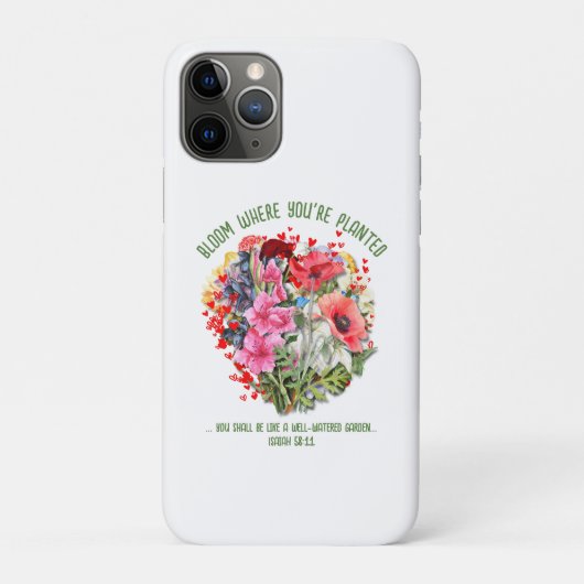 クリスチャン開花あなたは植えられたフローラ Case-Mate iPhoneケース (裏)