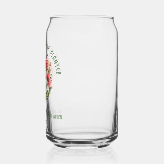 クリスチャン開花、あなたは植えられたフローラ植物 ガラス缶 (裏面)