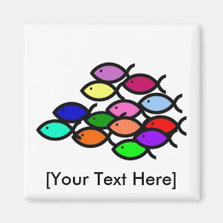 クリスチャン魚のシンボル – レインボースクール –  マグネット