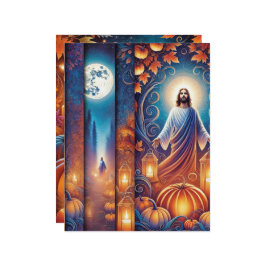 クリスチャン鮮やかハロウィーンイエズスクラップブック紙