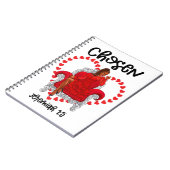 クリスチャン黒人女性バレンタインガレンティン ノートブック (左側)