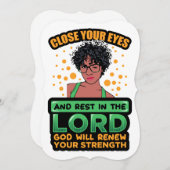 クリスチャン黒人女性、教会は神イエスの祭典を愛する ノートカード (正面/裏面)