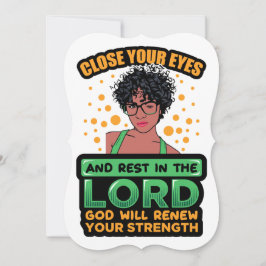 クリスチャン黒人女性、教会は神イエスの祭典を愛する ノートカード