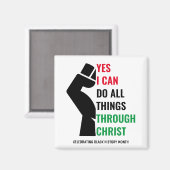 クリスチャン黒人歴史月間 マグネット (正面/裏面)