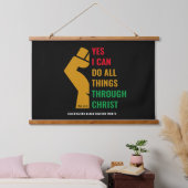 クリスチャン黒人歴史月間Yes可能 吊り下げ型タペストリー (寝室)