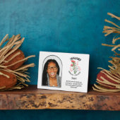 クリスチャン1月誕生月花名写真 フォトプラーク (側面)