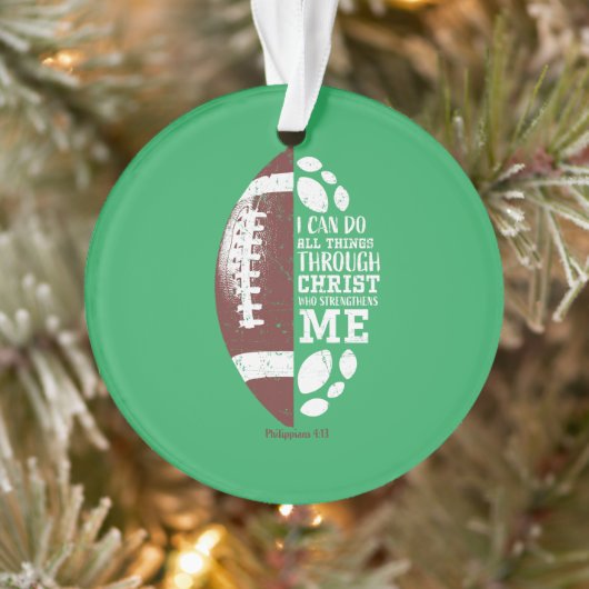 クリスチャン10代のサッカーギフト男の子レリギ オーナメント (ツリー)