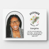 クリスチャン12月誕生月花名写真 フォトプラーク (正面)