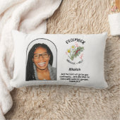 クリスチャン12月誕生月花名写真 ランバークッション (ブランケット)