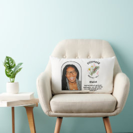 クリスチャン12月誕生月花名写真 ランバークッション