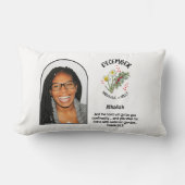 クリスチャン12月誕生月花名写真 ランバークッション (正面)