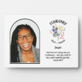 クリスチャン2月誕生月花名写真 フォトプラーク (正面)