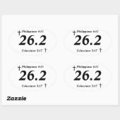 クリスチャン26.2シール 楕円形シール (シート)