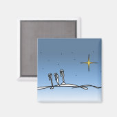 クリスチャン3ワイズ男性抽象デザイン磁石 マグネット (正面/裏面)