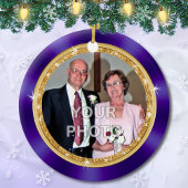 クリスチャン50周年結婚オーナメント セラミックオーナメント