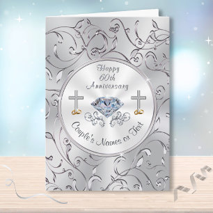 クリスチャン60周年結婚カード カード