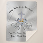 クリスチャン60周年記念ギフトブランケット シェルパブランケット (正面)