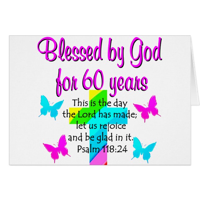 クリスチャン60歳祈りの言葉 (正面横)