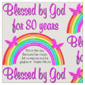 クリスチャン80番目の誕生日 ファブリック (クローズアップ)