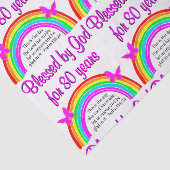 クリスチャン80番目の誕生日 薄葉紙 (詳細)