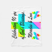 クリスチャン90世 フリースブランケット (正面)