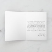 クリスチャン |お悔やみ |共感書 カード (内部)