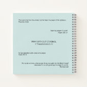 クリスチャン"しかし、神"アイスブルー祈りの言葉ジャーナル ノートブック (裏面)