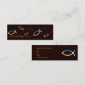 クリスチャン|の牧師|の司祭 スキニー名刺 (正面/裏面)