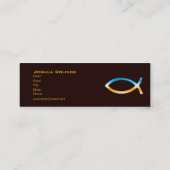 クリスチャン|の牧師|の司祭 スキニー名刺 (裏面)