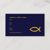 クリスチャン|の牧師|の司祭 名刺 (裏面)