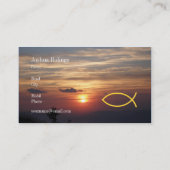 クリスチャン|の牧師|の司祭 名刺 (裏面)