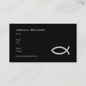 クリスチャン|の牧師|の司祭 名刺 (裏面)