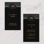 クリスチャン|の牧師|の司祭 名刺 (正面/裏面)