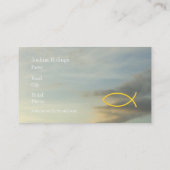 クリスチャン|の牧師|の司祭 名刺 (裏面)