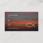 クリスチャン|の牧師|の司祭 名刺 (裏面)