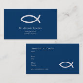 クリスチャン|の牧師|の司祭 名刺 (正面/裏面)