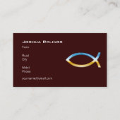 クリスチャン|の牧師|の司祭 名刺 (裏面)